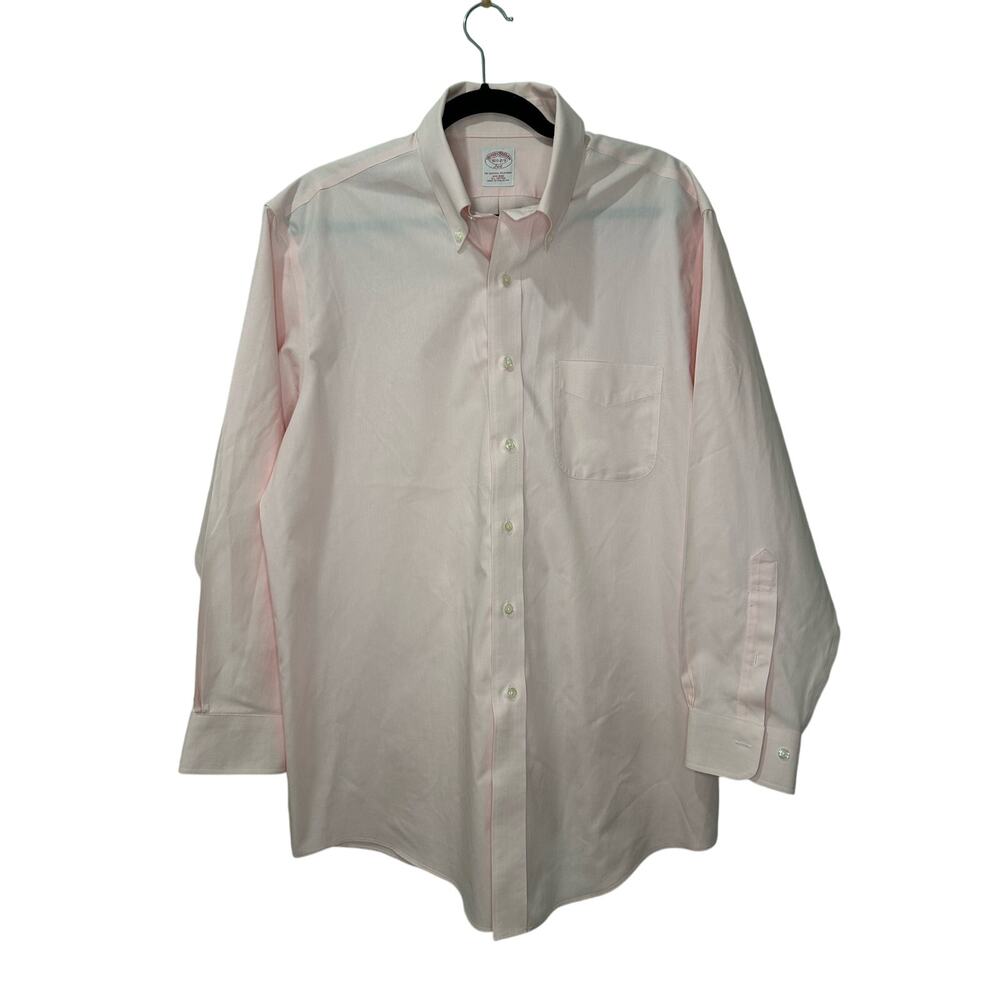Brooks Brothers Pink Men’s Cotton Button Down Dress Shirt Size 16.5